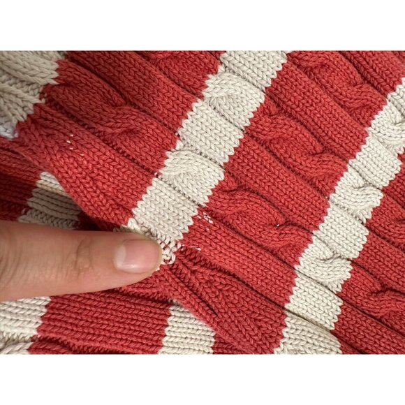 Lauren Ralph Lauren Woman Striped Fisherman Pullover Knit Sweater Sz 2X Nautical - Picture 4 of 11